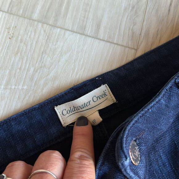 Coldwater Creek Black Straight leg Jeans Size 8P - Picture 5 of 5